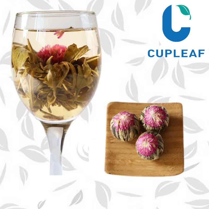 Golden Flower Blossoming Blooming Flower Tea