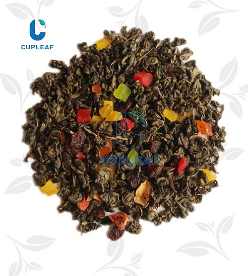 milk blueberry fruit flavored green tea